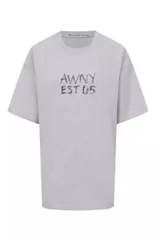 Хлопковая футболка Alexander Wang