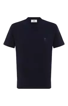 Хлопковая футболка Ami