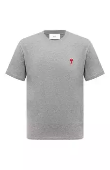 Хлопковая футболка Ami