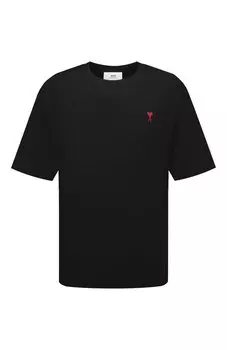 Хлопковая футболка Ami