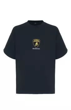 Хлопковая футболка Balenciaga x Automobili Lamborghini Balenciaga