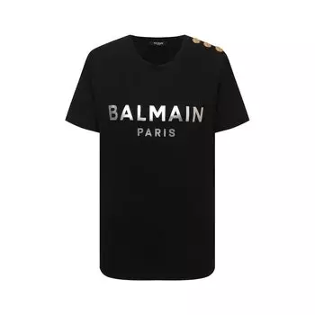 Хлопковая футболка Balmain