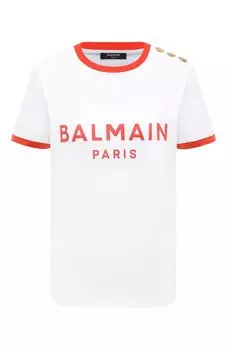 Хлопковая футболка Balmain