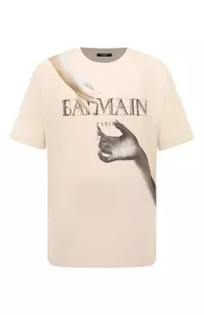 Хлопковая футболка Balmain