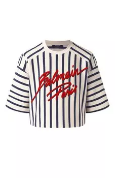 Хлопковая футболка Balmain