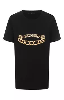 Хлопковая футболка Balmain