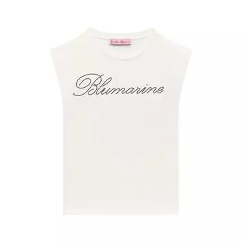 Хлопковая футболка Blumarine