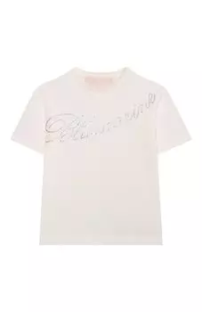 Хлопковая футболка Blumarine