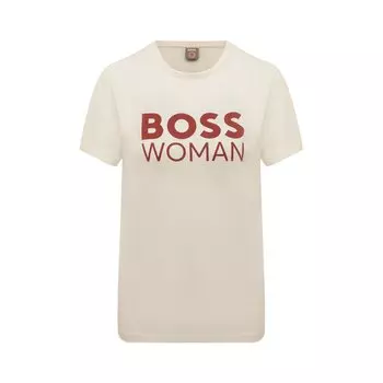 Хлопковая футболка BOSS