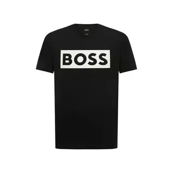 Хлопковая футболка BOSS
