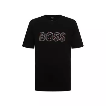 Хлопковая футболка BOSS
