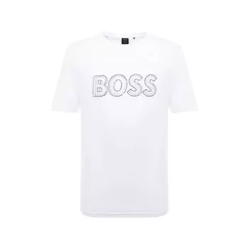 Хлопковая футболка BOSS