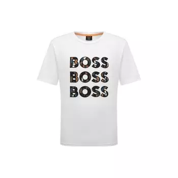 Хлопковая футболка BOSS
