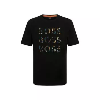 Хлопковая футболка BOSS