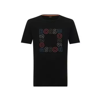 Хлопковая футболка BOSS
