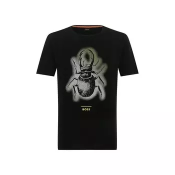 Хлопковая футболка BOSS