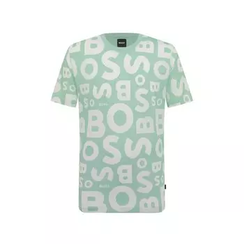 Хлопковая футболка BOSS