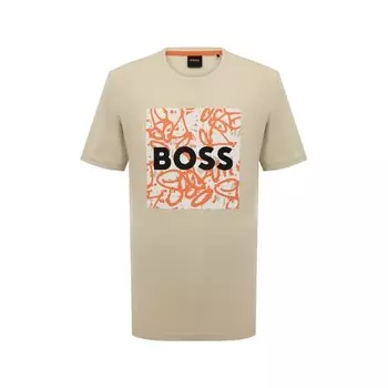 Хлопковая футболка BOSS