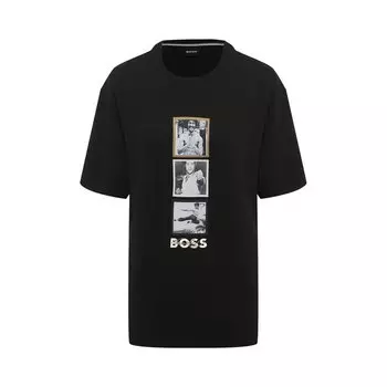Хлопковая футболка BOSS