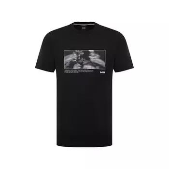 Хлопковая футболка BOSS
