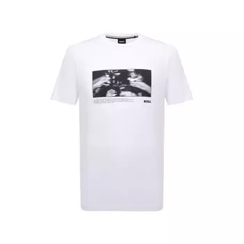 Хлопковая футболка BOSS