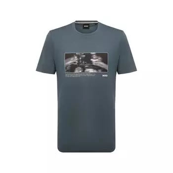 Хлопковая футболка BOSS