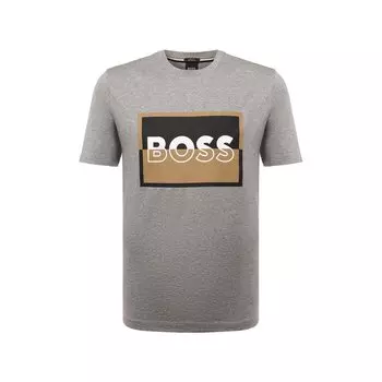 Хлопковая футболка BOSS