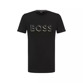 Хлопковая футболка BOSS