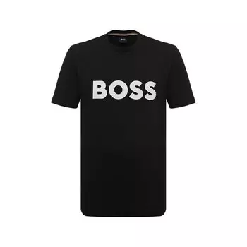 Хлопковая футболка BOSS