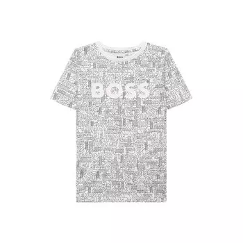 Хлопковая футболка BOSS