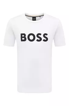 Хлопковая футболка BOSS