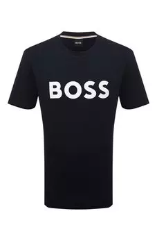 Хлопковая футболка BOSS