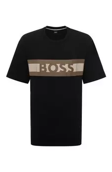Хлопковая футболка BOSS