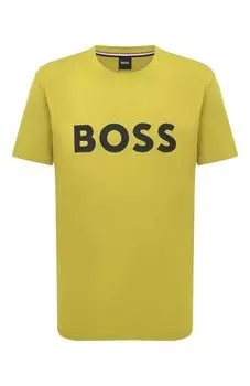 Хлопковая футболка BOSS