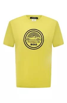 Хлопковая футболка BOSS