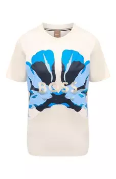 Хлопковая футболка BOSS