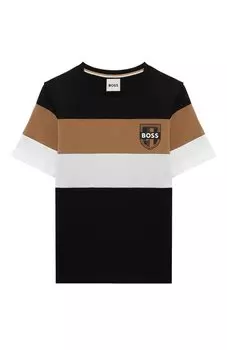 Хлопковая футболка BOSS