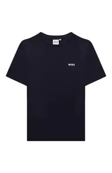Хлопковая футболка BOSS
