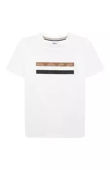 Хлопковая футболка BOSS