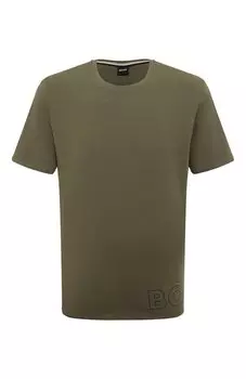 Хлопковая футболка BOSS