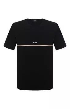 Хлопковая футболка BOSS