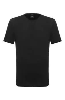 Хлопковая футболка BOSS