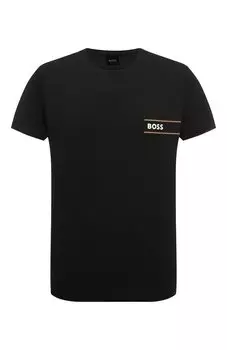Хлопковая футболка BOSS