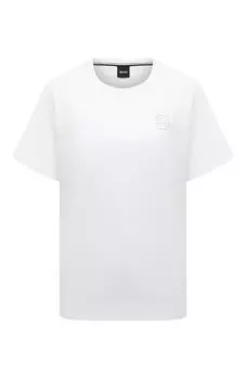 Хлопковая футболка BOSS