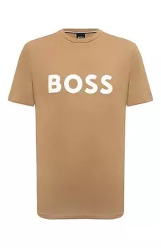 Хлопковая футболка BOSS