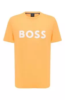 Хлопковая футболка BOSS
