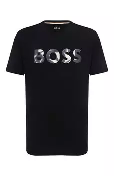 Хлопковая футболка BOSS