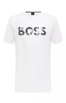 Хлопковая футболка BOSS