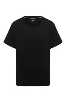 Хлопковая футболка BOSS
