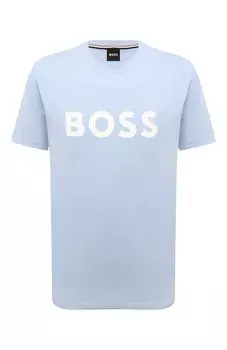 Хлопковая футболка BOSS
